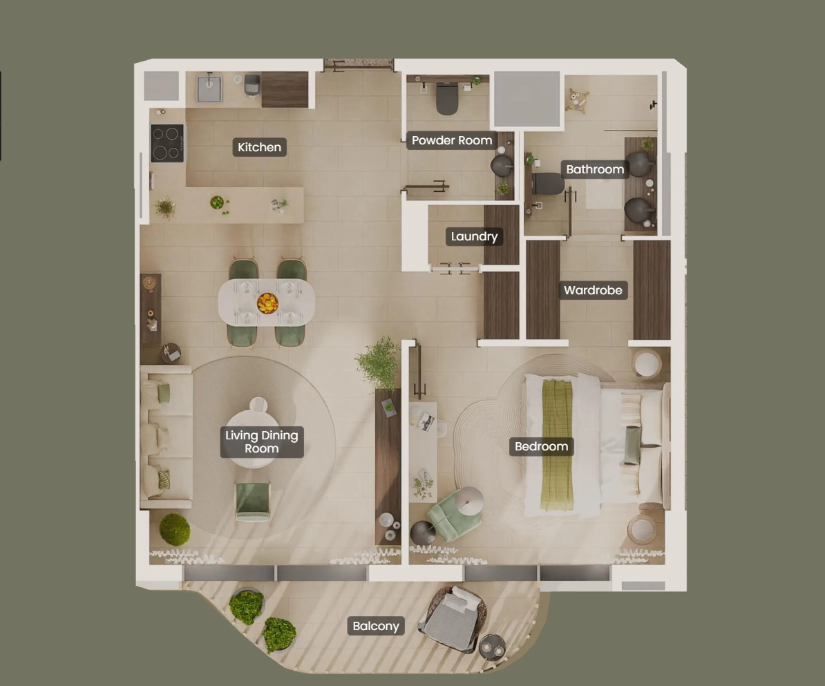 1 Bedroom Apartment